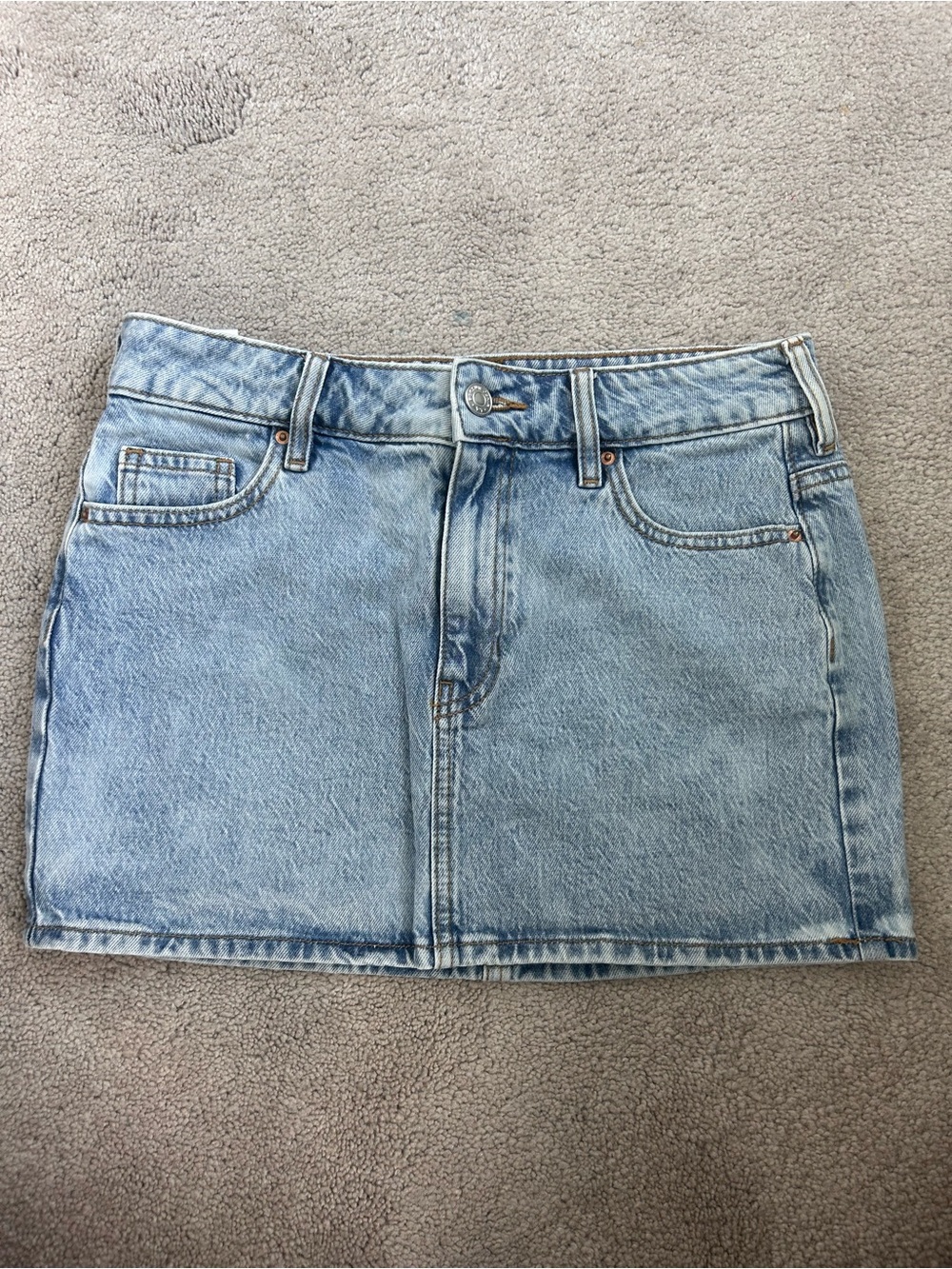 PacSun Light Blue Denim Mini Skirt